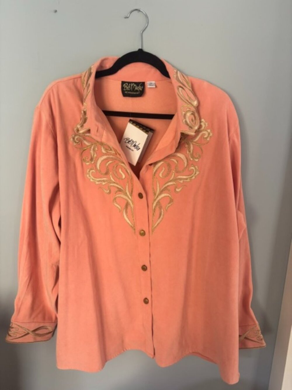 NWT Bob Mackie Wearable Art Shirt 2xl